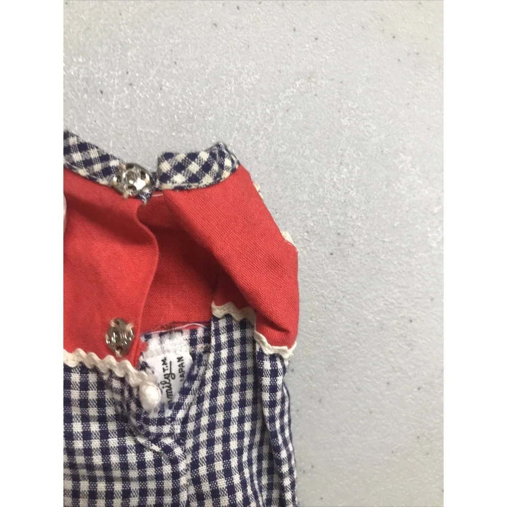 Vintage Pepper Doll Checked Romper with rick rack trim (#350) Tammy's Family